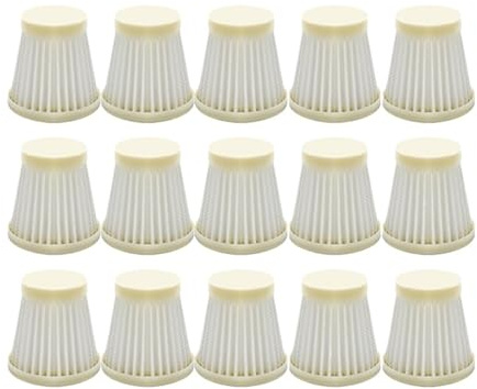 Generico Compatibilità for Mi Xiaobai LF-12 Opoway OV-LF12 XC12 XC08 Filtro for aspirapolvere portatile intelligente Elemento centrale Accessori for la casa(15pcs)