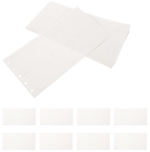 FUNOMOCYA Inserto Planner M5 Triplo Pieghevole 2026, Carta Ricarica Settimanale Perforata senza Data per Raccoglitori ad Anelli, Organizer Flessibile per Pianificazione Mensile e