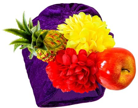 W WIDMANN MILANO Party Fashion - 2896M - Copricapo Miranda, frutta, copricapo brasiliano, festa a tema, carnevale