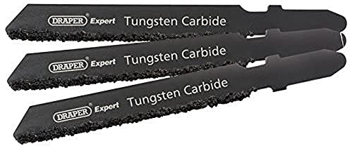 Draper 81733 Expert 3 Piece DT130RIFF 59mm Jigsaw Blade Set, 230 V, Black, 59 mm