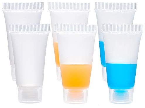 BENECREAT 30PACK 5ml Transparent Leere Nachfullbare Kunststoff Weichverpackung Rohre Flasche Mini Leere Kosmetikbehalter Fur DIY Lip Gloss Rohr, Korperlotion Kosmetik Probe Shampoo Duschgel Cleanser