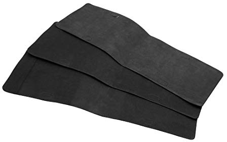 sourcing map Anti-Vibrations-Kennzeichen-Pads 3 STK Für Auto Schaumstoff | Schwarz, Selbstklebend, 4 Löcher Pro Pad, Anti-Kratz, Geräuschreduzierend, Einfach Zu Installieren