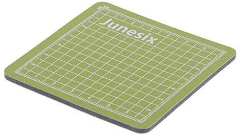 Sharplace Mini Tapis de Découpe Auto-cicatrisant, Surface Matte Antidérapante - Planche de Découpe pour Couture, Damiers Imprimée, Matcha Green