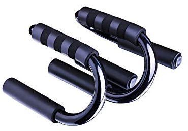 Legou Fitnessgerät 2er Liegestütze Trainingsgerät für Starke Schultern/Arme/Rücken/Bauchmuskeln mit Schaumstoffgriffen Handgelenkschonend Multifunktion Liegestützgriffe Schwarz