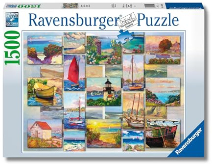 Ravensburger Küstenlandschaft-Collage-Puzzle, 1500 Stück, für Erwachsene/Kinder ab 12 Jahren