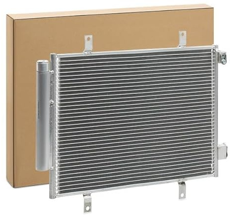 RIDEX 448C0345 Klimakondensator Klimaanlage Auto mit Trockner Kompatibel mit SUZUKI Celerio LF 9531084M00 CO7847 9531084M10