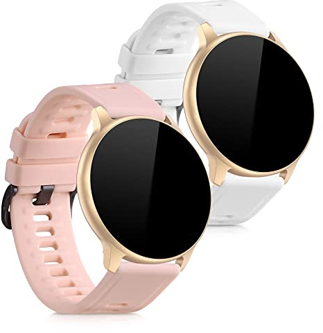 kwmobile Straps for AGPTEK LW11 Straps - 2x Replacement Silicone Watch Bands - Smartwatch or Fitness Tracker