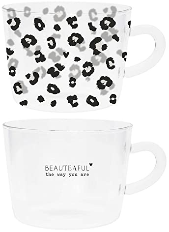 Bastion Collections Teeglas Set Leo & BEAUTEAFUL the Way You Are 2tlg. versch. Motive BC TumblerTea