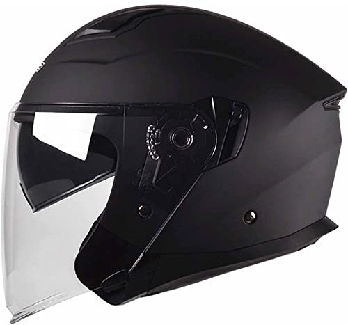 Retro-Halbhelm Jethelme Für Roller Moped Männer Und Frauen Street Cruiser DOT/ECE-Zertifizierter Helm, Motorrad-Sturzhelme Mit Offenem Gesicht, Vintage-Motorradhelm 22,XXXL