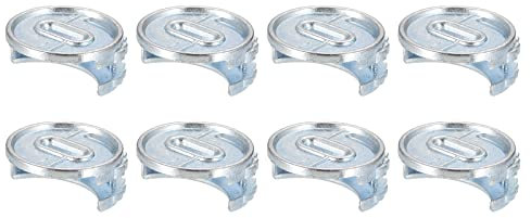 sourcing map Cam Serrure Écrou pour Meubles, 8pcs 24x11mm Joint Connecteur Serrage Écrous Meubles Connexion Cam Raccords