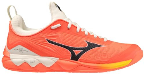 Mizuno Wave Luminous 2, Volleybollskor Unisex Vuxen, Neon Flame/Black/Bolt2Ne, 46.5 EU, Neon Flame Black Bolt2ne, 46.5 EU