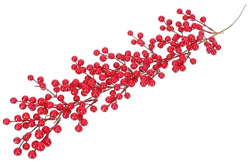 Garneck Künstliche Weihnachtsbeerengirlande Mit Stielen Hängegirlande Für Weihnachten Weihnachtsgirlande Für Wanddekoration Und Türen Деко Weihnachtsbeeren Girlande