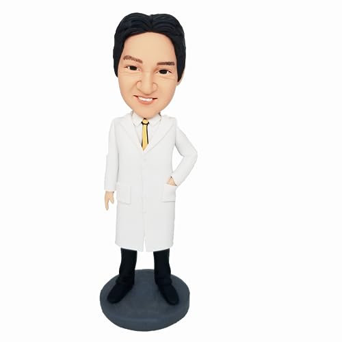 mydedor Benutzerdefinierte Wackelkopf-Figur, personalisierte Figur, Geburtstagsgeschenke für Büro, Auto, Armaturenbrett, Sammlerstück, Puppe für Freund, Vater, Mutter, Chef, Familie, exquisite Details