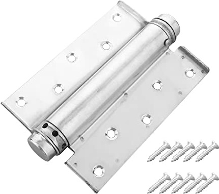 Charnière, charnières, quincaillerie, charnière à ressort à fermeture automatique, 5 pouces à ressort simple action charnière de porte en acier inoxydable brossé matériel for porte armoire Freegate Wi