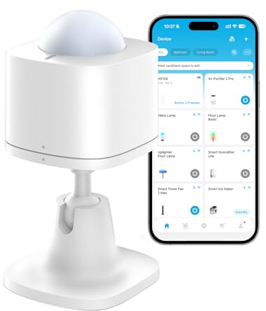 GoveeLife Bewegungssensor, kabelloser Mini-Kontaktsensor | Gruppensteuerung unbegrenzter Geräte, für Smart Home-Automatisierung, batteriebetrieben, unterstützt die GoveeHome-Produkte
