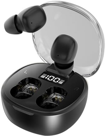 Mini cuffie invisibili Bluetooth senza fili, senza fili, auricolari senza fili, auricolari senza fili, auricolari per orecchie piccole, auricolari Bluetooth per lavoro