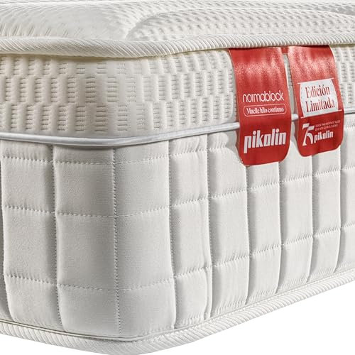 PIKOLIN Colchón Sostenible Muelles Confort Hotel Cinco Estrellas | 29 cm | Edición Limitada 75 Aniversario | Firmeza Progresiva | Retirada de Usado Incluida | Protección Triple Barrera | 90x190
