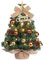 Mini albero di Natale con illuminazione a LED, da tavolo, decorato, artificiale, per decorazioni natalizie, 60 cm