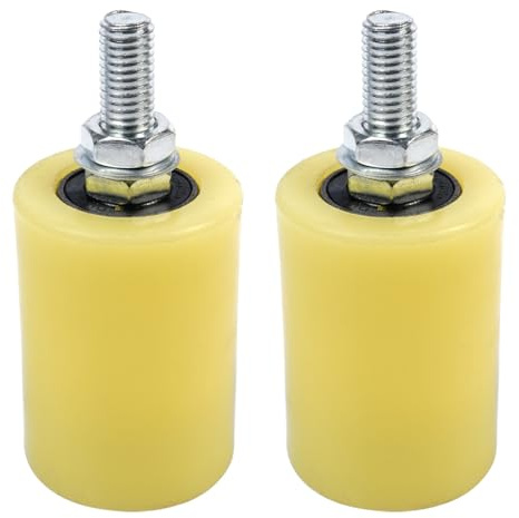 Tiardey Lot de 2 Rouleaux de Guidage pour Portail Coulissant - 50 x 70 mm