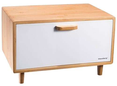 Klausberg Panera de bambú KB-7400, color blanco