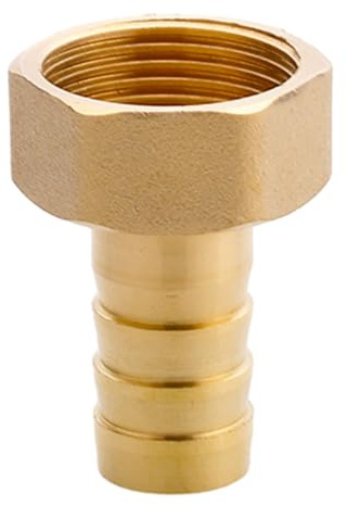 Accesorio de Púas para Manguera de Latón de 3/4 Rosca Hembra 16mm Espesor | Empalme metálico de transición, conecta mangueras para circulación segura de aire, agua y aceite industrial.