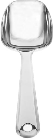GRIRIW Cucchiai in Acciaio 304 Testa Quadrata Utensili Da Cucina Per Servizio Buffet Cucchiai Da Tavola Per Uso Versatile in Resistente Design Ergonomico Manico
