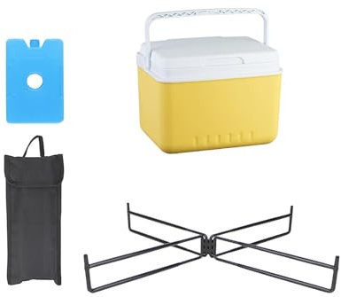 Harilla Isolierter tragbarer Kühler, Kühlbox, Aufbewahrungskoffer, auslaufsicher, vielseitige Kühlbox, Hartkühler zum Angeln, Picknick, Tailgating, 6l
