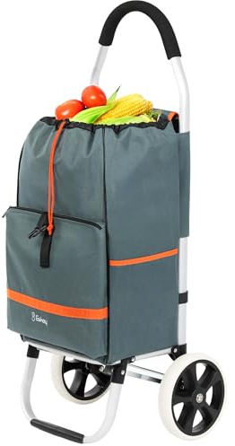 Eskey Einkaufstrolley mit Kühlfach – Einkaufswagen - Klappbar - Wasserdicht