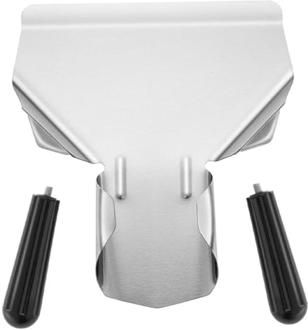 Gatuida Pelle à Frites et Acier Inoxydable Cuisine Argenté Boutique | Multi Usage pour Frites et Popcorn, Légère, Facile à Nettoyer, Format Pratique