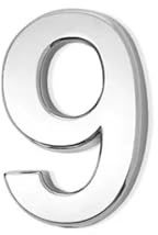 Hausnummer,Hausnummernschild 3D-Ziffern-Türschild, Haus-Schubladenschild, Überzug, Tor, Ziffern 0 Bis 9, Kunststoff-Nummernschild, Hotel-Home-Aufkleber, Adressetikett(9-3cm)