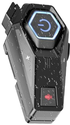 Generico Cuffie per Motocicletta - 7 Modalità RGB Cuffie - Per Casco Moto - Per Ciclismo, Sci, Palestra, Nuoto, Attività All'Aperto, Viaggio, Casa E Utilizzo Quotidiano