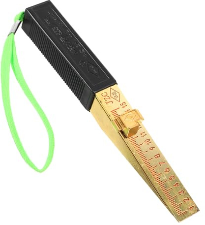 Healvian Calibro a Spessimetro Portatile Conico 1-15 Mm per Misurazione Gap e Planarità, Strumento Durevole per Ispezioni Edilizie e Controllo Angoli, Dimensioni Compatte per Uso