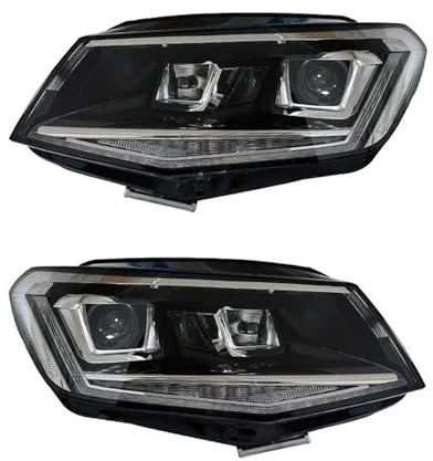 Himwqfuh Faros Delanteros Para VW Para Caddy MK4 (2015-2020) Faros Delanteros LED Mejora Iluminación Accesorios Para Coche Incluye Proyectores LED Faro Coche