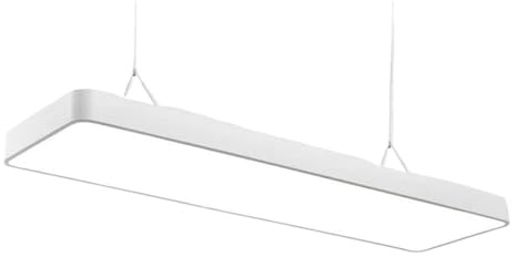 Moderne, einfache LED-Hängelampe, rechteckiger, langer, heller Billardtisch, linearer Kronleuchter für Esszimmer, Büro, Fitnessstudio, Geschäft, Hängelampe (weiß – 6000 K, 120 cm/47,2 Zoll)/weiß 3000