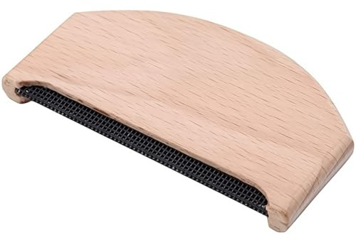 URYVAIW Pettine in Legno di Faggio, Pettine Levapelucchi per Lana & Cachemire, Rimuove Pallini dagli Indumenti