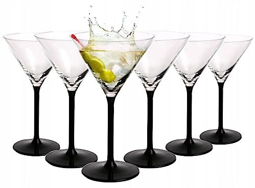 SOLAVIA - Juego de 6 copas de Martini de cóctel, elegantes y contemporáneas, 60 ml, para cocina y mesa de comedor