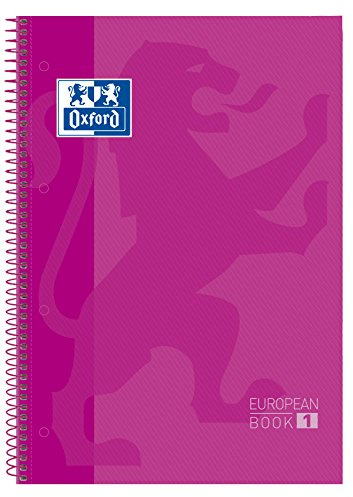 OXFORD Collegeblock Recambio, DIN A4+, rutig, 80 ark, fuchsia