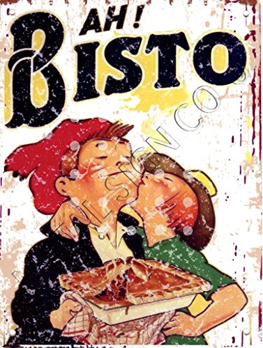 TRACY'S SIGNS AH BISTO KITCHEN METAL SIGN RETRO VINTAGE STYLE LARGE 12X16in 30x40cm FAST FOOD CAFE BISTRO