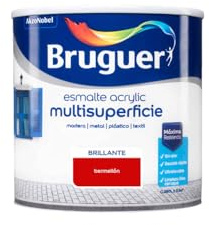 Bruguer Acrylic Multisuperficie Esmalte al agua Brillante Bermellón 250 ml
