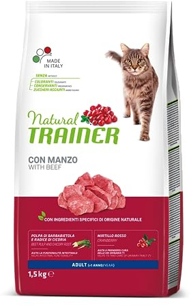 Trainer Cibo per Gatti Adulti con Manzo, 1.5 kg