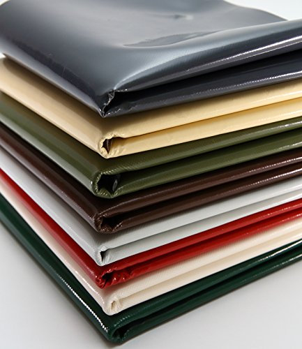 (3 m de ancho) Lona para camiones de 600 g/m² Lona de tela - se vende por metros sin ojales, lona de tela Lona de PVC Lona de protección industrial (Beige RAL1014)