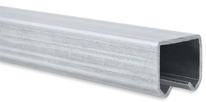 TENDAGGIMANIA Rail Porte Coulissante Fer galvanisé MR3 Idéal pour Porte coulissante,Toiles en PVC, auvents gazebi pergolas baraques -Mesures et accessoires personnalisables