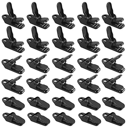 Dadabig 100PCS Pince pour Bache, Tente Clips Plastiques pour Toile d'Ombrage, 3.2X1X1.3 cm