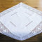 matches21 HOME & HOBBY Tischdecke BRIT 60 x 60 cm weiß Elegante Stickerei mit Blumen Landhausstil Mitteldecke Polyester