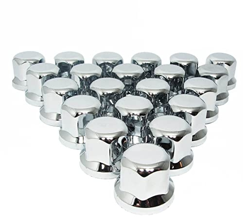 Easy Link 100 x 33 mm Radmutterkappen Radkappen Chrom Kunststoff SW33 KURZ LKW Anhänger