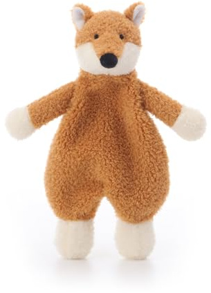 Apricot Lamb Animali di Peluche Coperta di Sicurezza Volpe Gialla Coperta per Personaggio dei Bambini della Scuola Materna Coperta di Lusso per Coccole (Volpe Gialla, 25 cm)