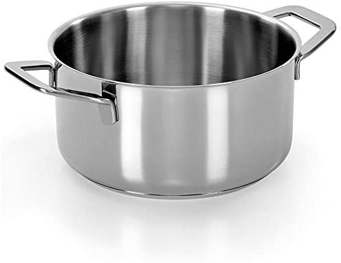 Casseruola Cm 18 Tosca Plus In Acciaio Inox 18/10 Made In Italy