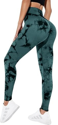 Litthing Femme Push Up Leggings Scrunch Butt Lift Sport Pantalon Equitation sans Couture Taille Haute Pantalons Yoga Elastique Contrôle du Ventre Legging pour Jogging Fitness Gym