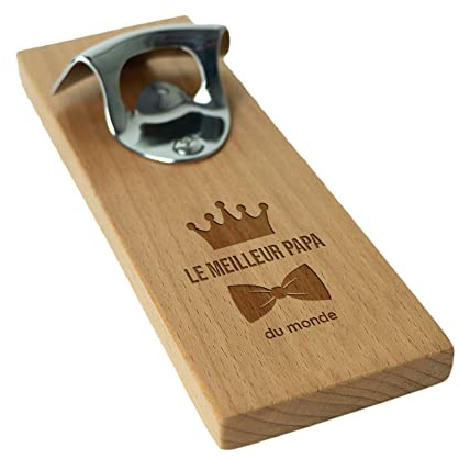 CADEAUX.COM - Décapsuleur mural papa royal - Ouvre-bouteille pour homme - Cadeau Fête des Pères