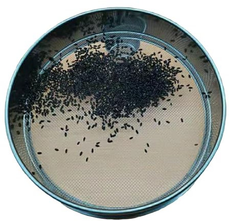 TYLAOXIAO Setaccio da Giardino in Metallo Riddle Attrezzature da Giardinaggio in Lega di Acciaio per Terreno e Pietre, Diametro: 20 cm (Dimensione Maglia 4 mm)